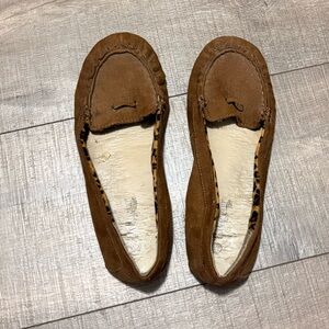 Brown Suede Loafers